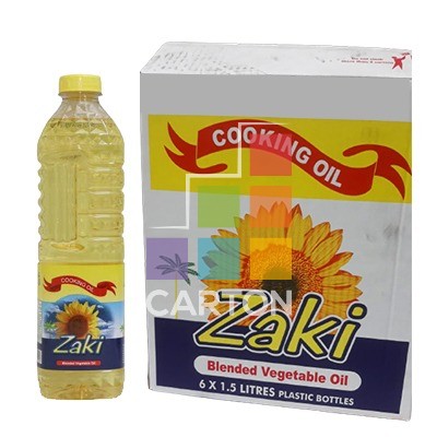 ZAKI BLENDED VEGETABLE COOKING OIL 6*1.5LTR